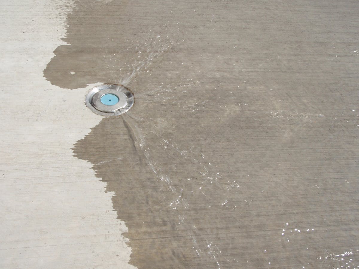 消防署に打ち水散水システムを導入