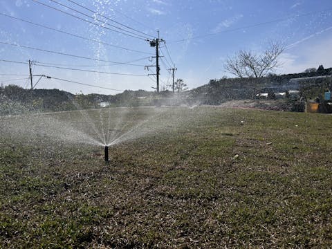 【個人邸のスプリンクラー施工事例】井戸水利用の手動散水をご提案