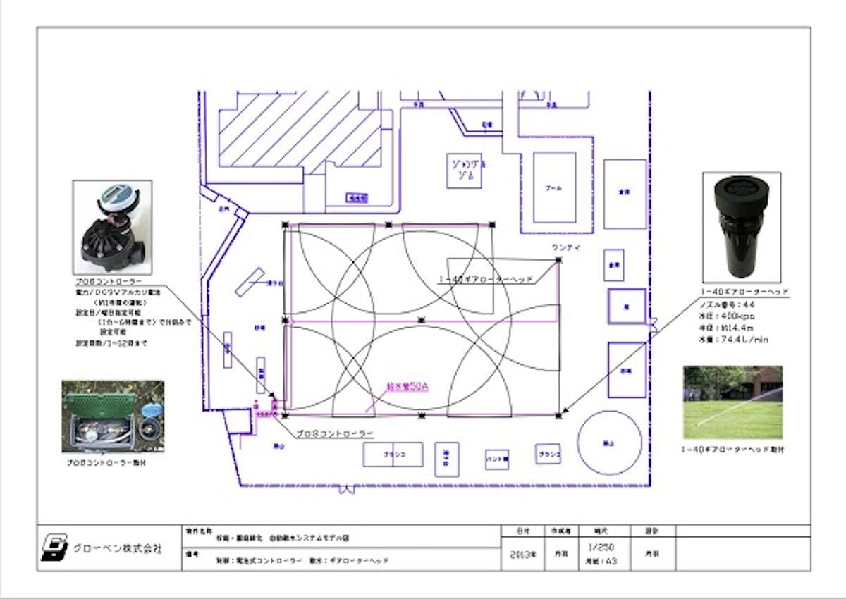 散水機.comが作る散水計画図